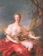 Jean Marc Nattier Madame Bouret as Diana Sweden oil painting artist